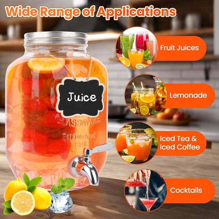 Диспенсер для напитков с краном 4 л Hiziwimi