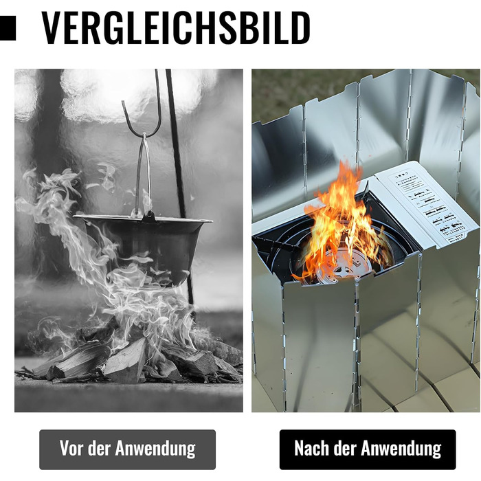 Вітрове екран для кемпінгової плити CPENG