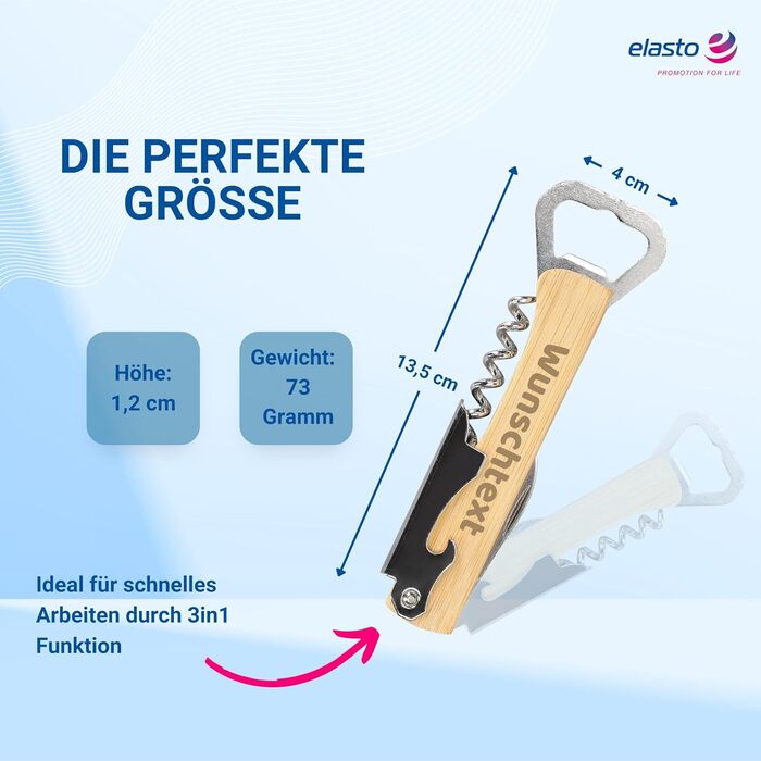 Персоналізований багатофункціональний відкривач 3-в-1 elasto PROMOTION FOR LIFE