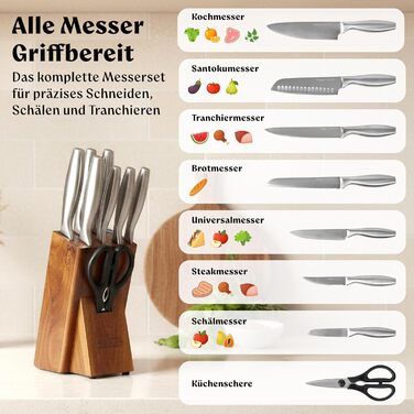 Набор профессиональных ножей 9 предметов Edelhaus