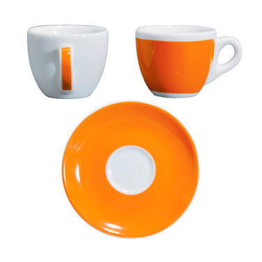 33014-002021CA VR Чашка espresso 75 мл з блюдцем 12 см Orange серія 'Verona Millecolori Decal Print'