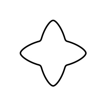 Формочка для печенья звезда 4-х лучевая металлическая 6 см Kaiser 