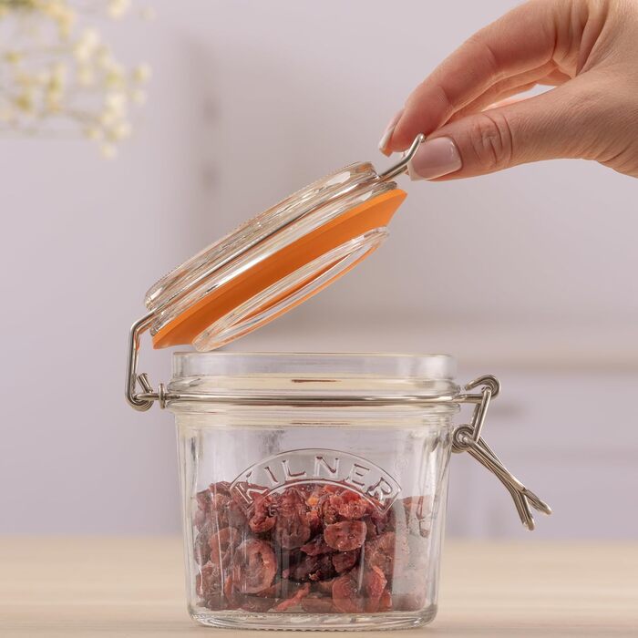 Стеклянная банка 0,35 л с зажимом Kilner