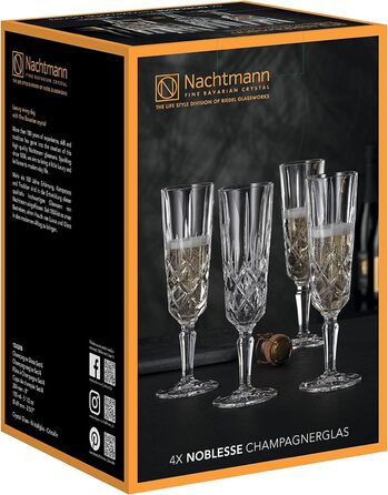 Набор бокалов для шампанского 150 мл, 4 предмета, Noblesse Nachtmann