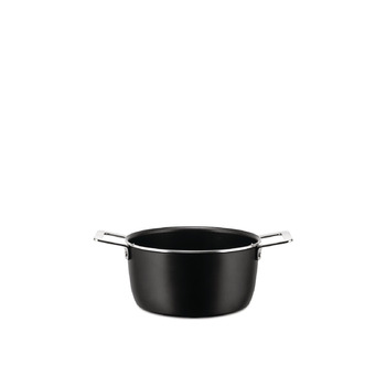 Кастрюля с двумя ручками 20 см, черная Pots & Pans Alessi