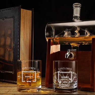 Подарунковий набір для віскі з двома склянками 320 мл polar-effekt