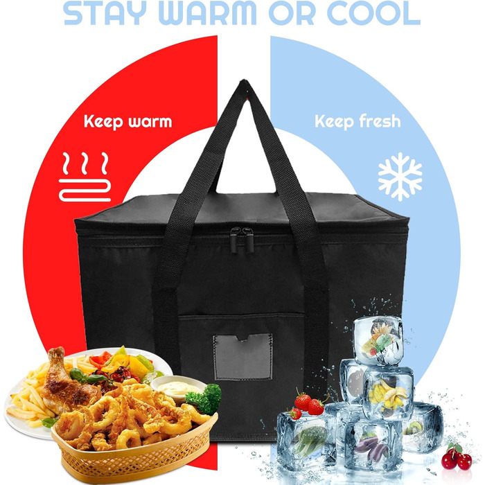 Термосумка 40 л чорна SUOXU