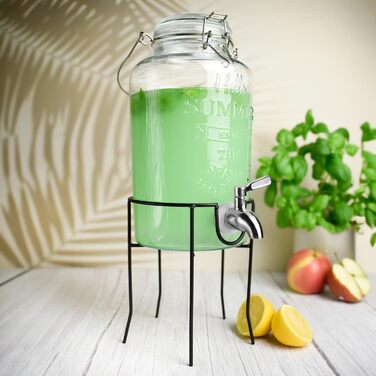 Скляний диспенсер для напоїв 3 л Sendez