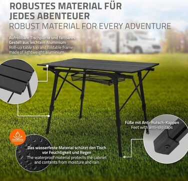 Складной алюминиевый стол для кемпинга 90 x 51,5 см ML DESIGN modern living
