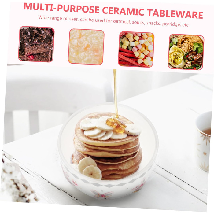 Елегантна керамічна миска з візерунком кролика 470 мл Cabilock