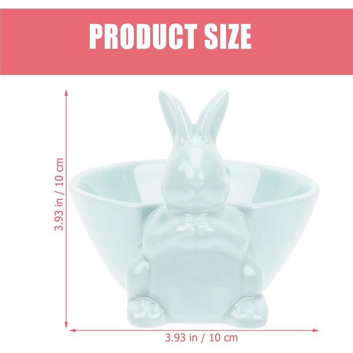 Керамическая миска в форме пасхального зайчика WRITWAA
