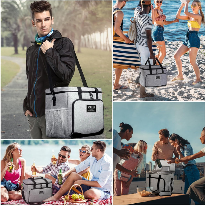 Термосумка 30 л сіра SPGOOD