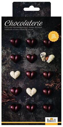 Форма для приготування шоколадних цукерок у вигляді сердечок, 2 шт, 11,5 х 21 см, RBV Birkmann
