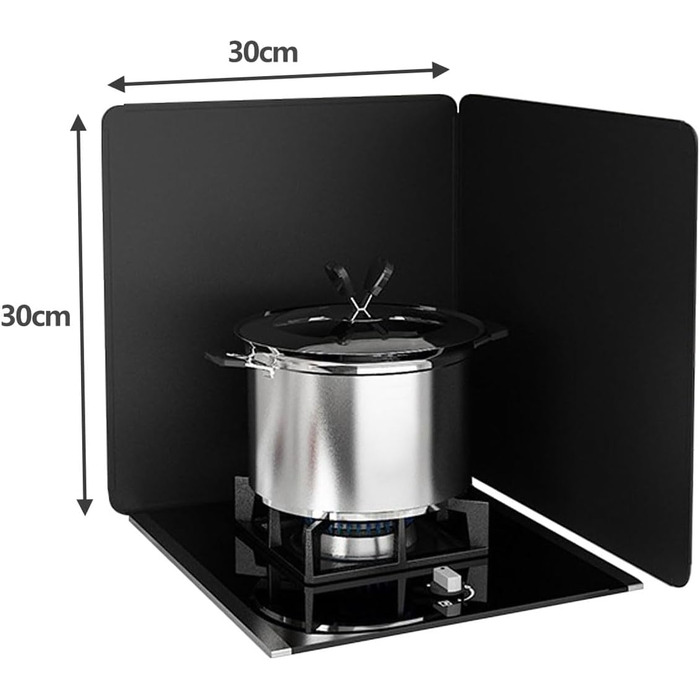 Складаний бризкозахисний екран для кухні, бризкозахисний екран для плити, легко миється, підтримує чистоту плити та кухонного фартуха (40 x 40 см) (30 x 30 см)