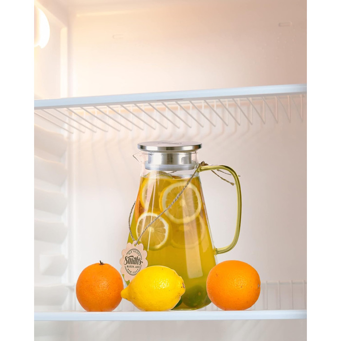 Скляний глечик для напоїв 1,8 л Smiths Mason Jars