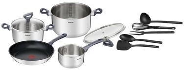 Tefal Набір посуду Daily Cook, 11 предметів, нерж. сталь