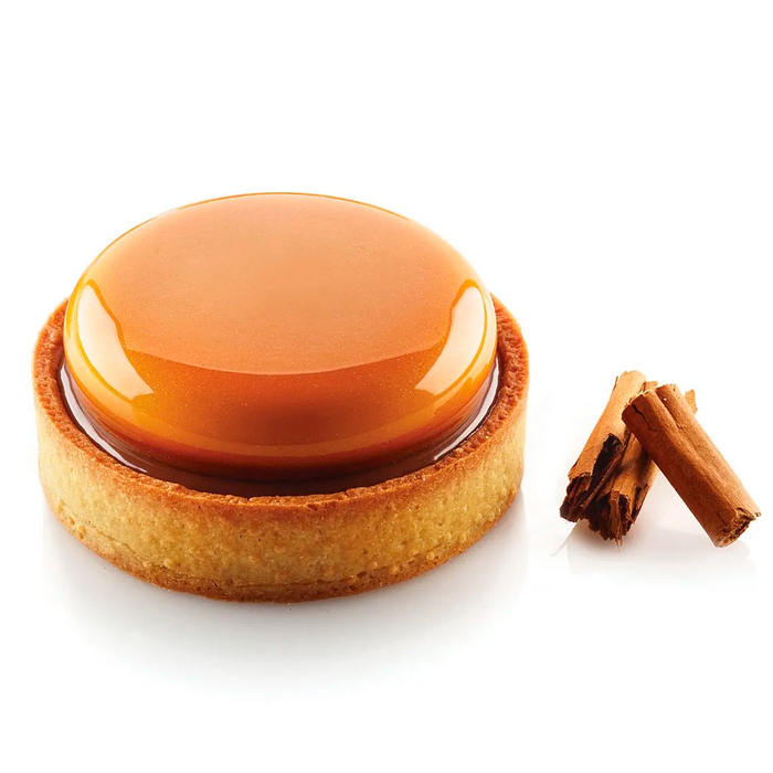 KIT TARTE RING ROUND D80 MM Форма силіконова d 67 h 15 mm + 6 кілець (d 80 mm, h 20 mm) - 1*6 фор