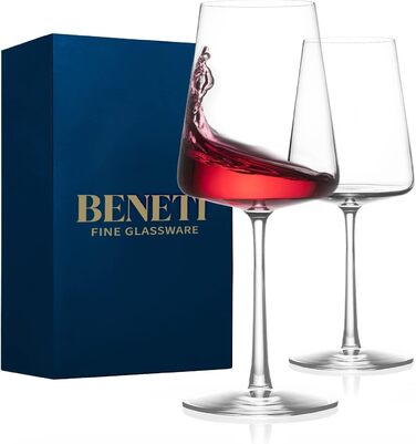 Набор из 4 элегантных бокалов для вина 500 мл BENETI