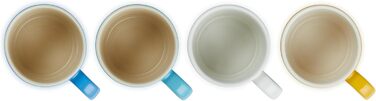 Набор из 4 чашек для капучино 200 мл, разноцветный Riviera Le Creuset