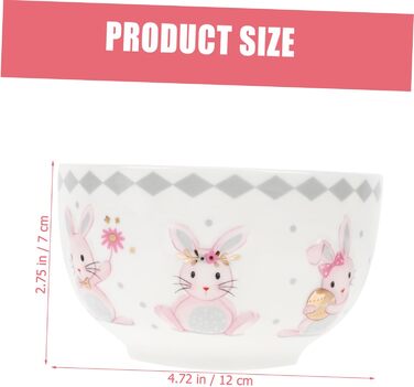 Миски керамічна з милим дизайном зайчика ABOOFAN