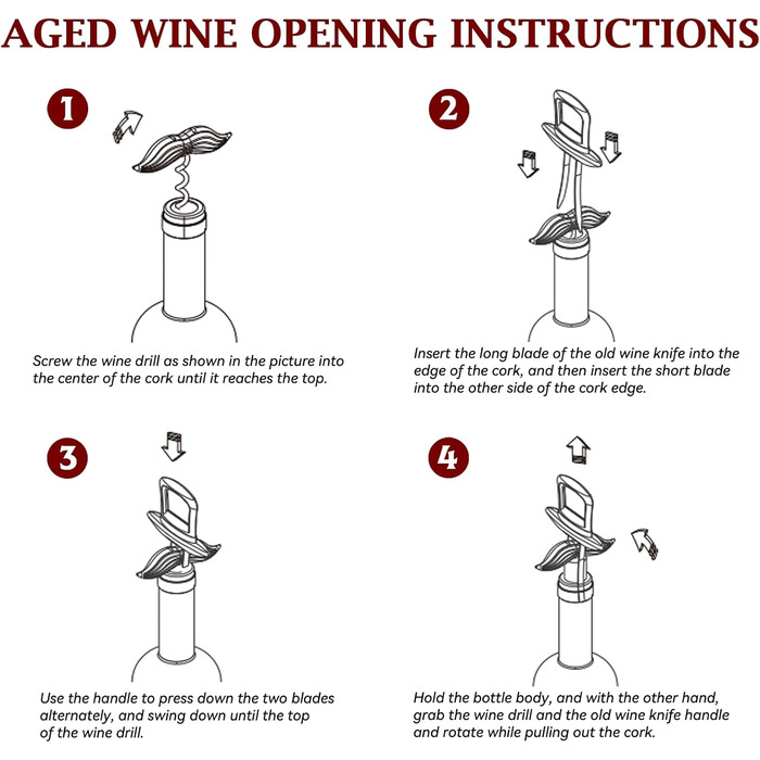 Штопор для вина 3-в-1 джентльмен LUCYLANKER