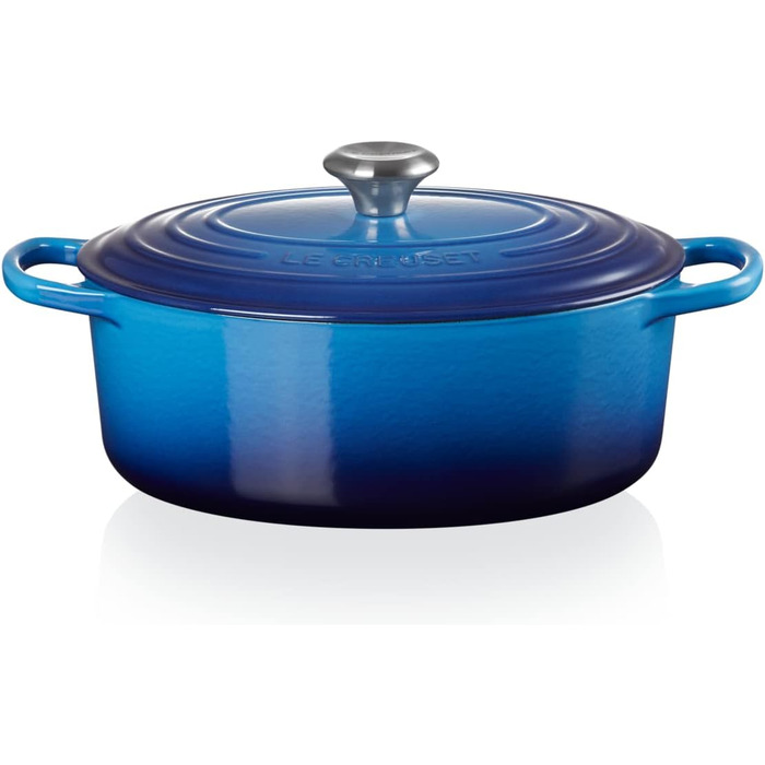 Гусятница / жаровня з кришкою 27 см, синій Le Creuset