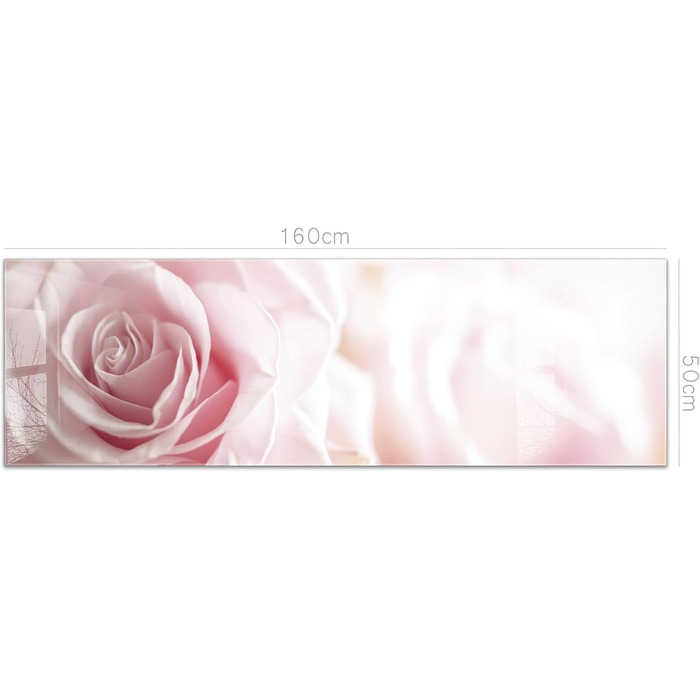 Кухонний фартух timalo зі скляним виглядом Акрилове скло 2 мм Бризкозахисна стіна для плити, скляний фартух, акрилові скляні стінові панелі, захисна панель для фартуха Бетонно-блакитно-сірий (160x50 см, 239- Рожеві троянди)