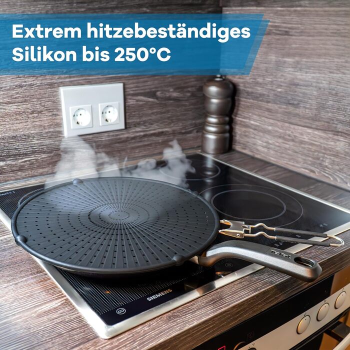 Складаний силіконовий захист від бризок для сковорідок 30 см Netrox