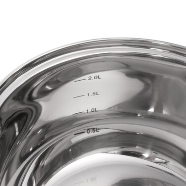 Каструля Fissman FELINA 18x11,5 см / 2,9 л. зі скляною кришкою нержавеющая сталь (5346)