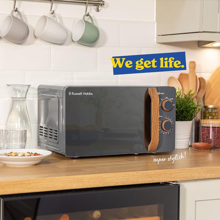 Мікрохвильова піч і, 17 л, 700 Вт, сірий RHMM713G Russell Hobbs