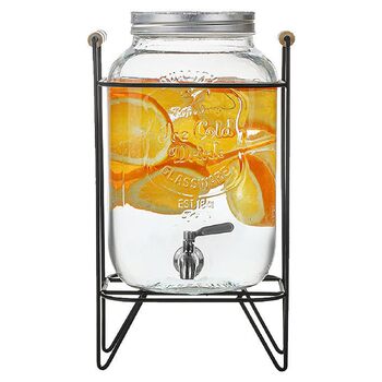 Скляний диспенсер для напоїв 4 л Generisch