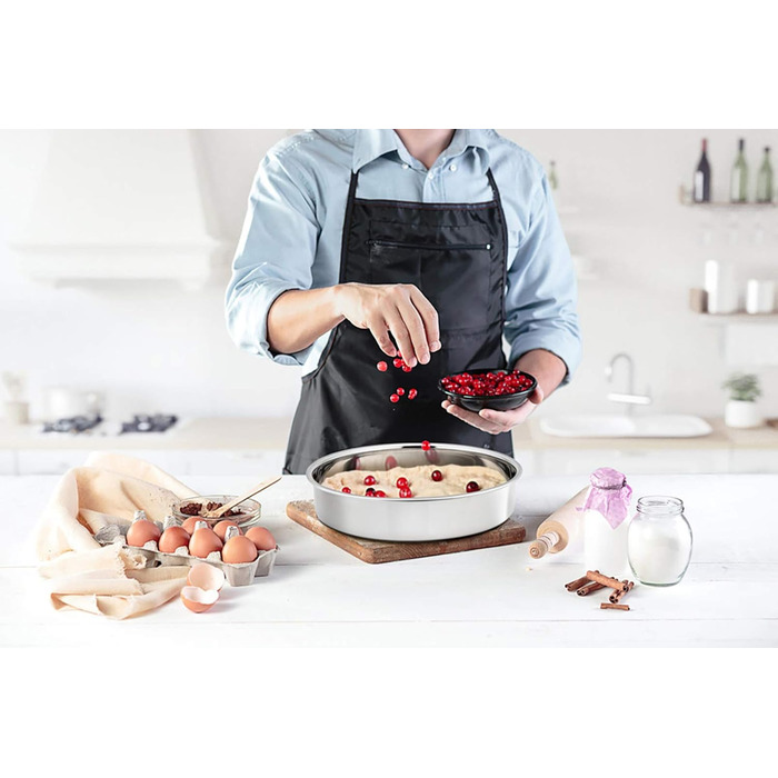 Форма для випікання кругла 20 см, набір 2 предмети, нержавіюча сталь Homikit