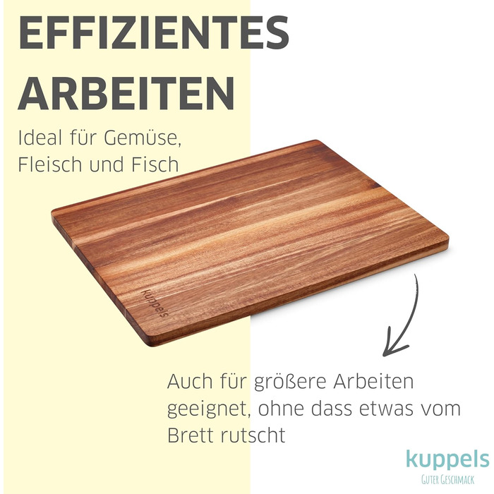 Обробна дошка з акації 40 x 30 x 1,5 см Kuppels