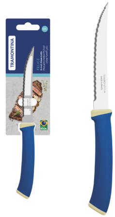 Нож для стейка Tramontina Felice blue, 112 мм (7081469)