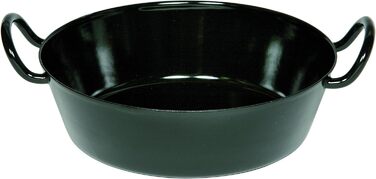 Сковорода для шніцеля 30, CLASSIC - ЧОРНА ЕМАЛЬ, діаметр 30 см, висота 10,8 см, ємність 3,00 л, емаль, чорна, індукційна, 0383-022