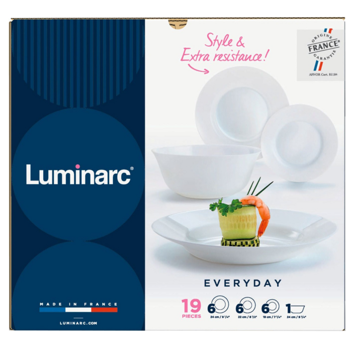 Сервиз столовый LUMINARC EVERYDAY, 19 предметов (6122524)