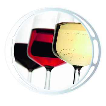 Піднос круглий Emsa CLASSIC Wine glasses