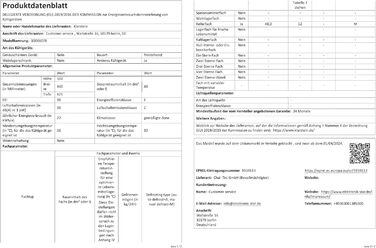 Міні-холодильник зі скляними дверцятами 48 л кремовий Klarstein