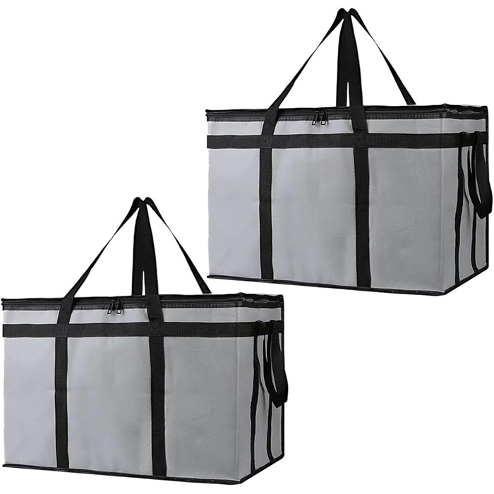 Складні, ізольовані сумки-холодильники з шарами, чудово зберігають тепло для кемпінгу та пікніків, водонепроникна сумка-холодильник для кемпінгу (сіра), 2