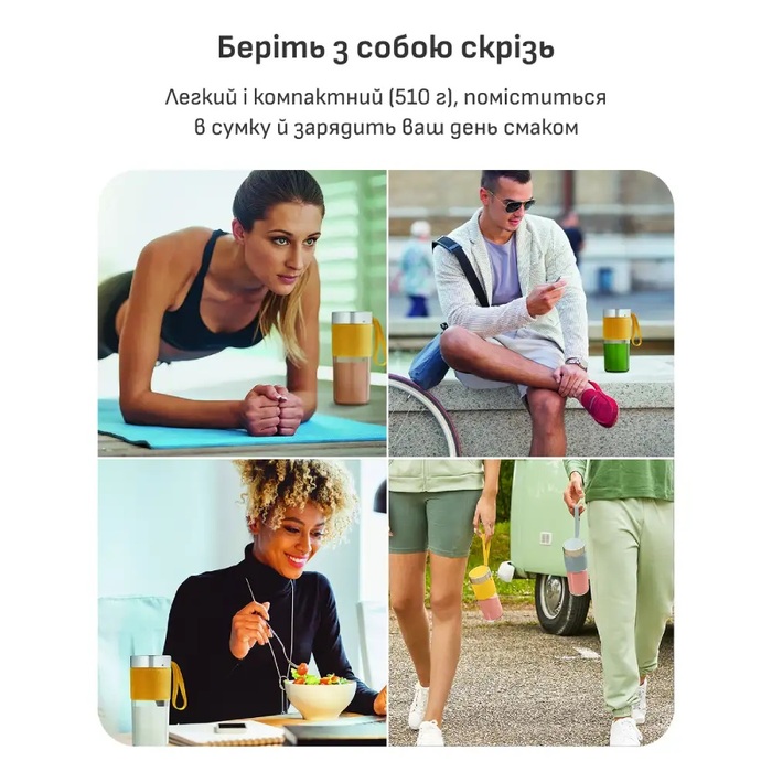 Аккумуляторный портативный блендер Tefal BL1C0230 (7150898)