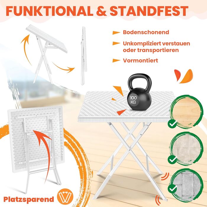 Складной стол для отдыха KESSER