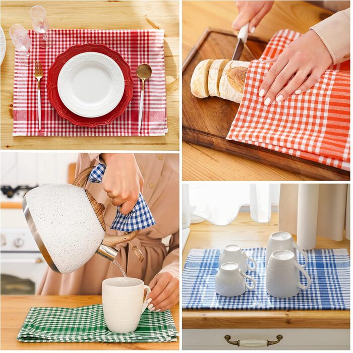 Набір з 10 рушників для кухонного посуду, бавовна Twinzee