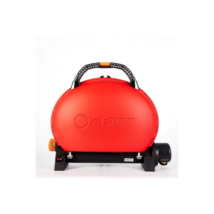 КОМПЛЕКТ Портативный переносной газовый гриль O-GRILL 500, красный+шланг в подарок! Код: 011676