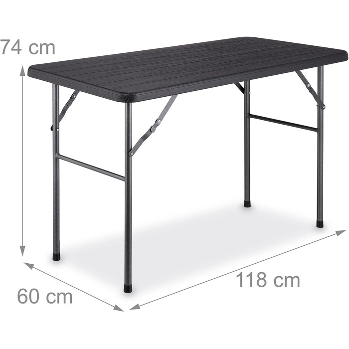 Складной стол 118 х 60 х 74 см Relaxdays