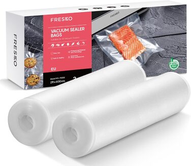 Вакуумные пакеты 2 рулона 28 x 600 см Fresko