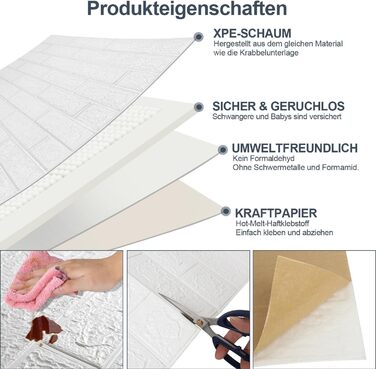 Стеновые панели для кухни 77 x 70 см 20 шт Jaxguom