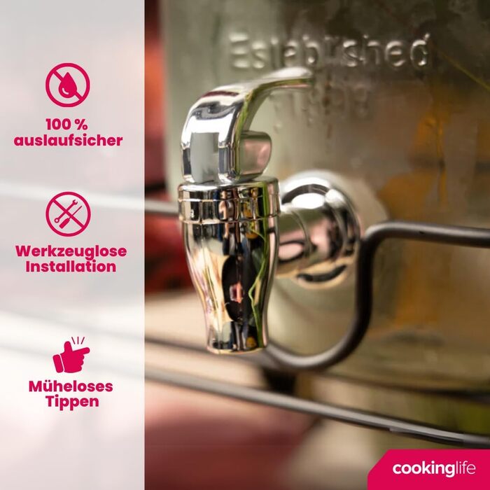 Диспенсер для напоїв 2 шт 4 л Cookinglife