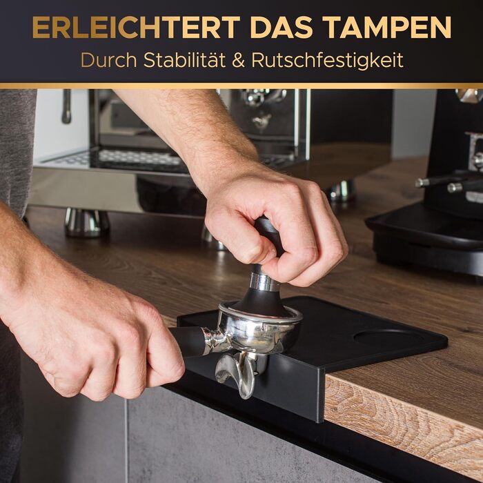 Килимок для трамбування силіконовий, чорний Barista Legends