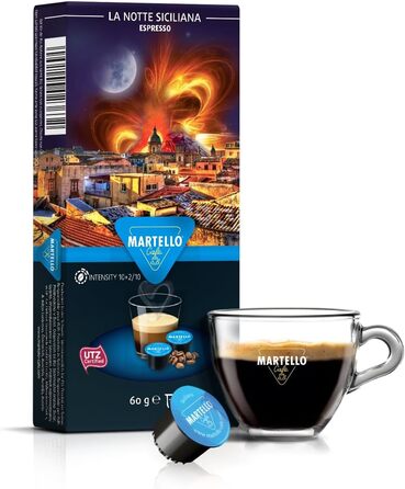 Кофемашина капсульная белая Smart Martello и набор из 100 кофейных капсул Martello