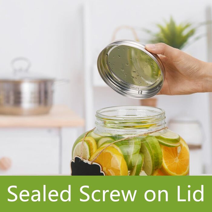 Скляний диспенсер для напоїв з краном 8 л Hisredsun